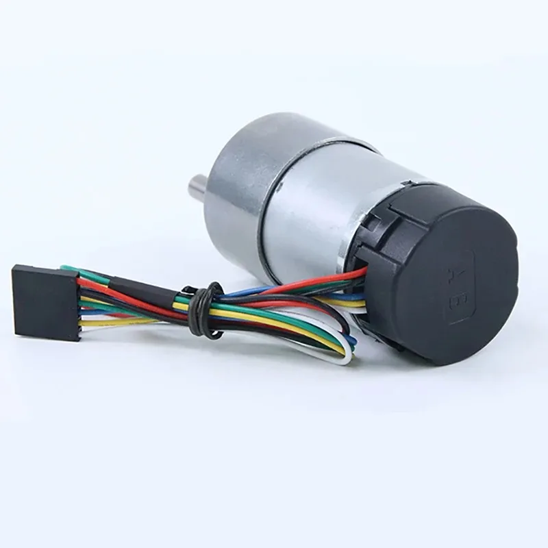 24V Hall Encoder 37MM DC Metal Gear Reducer Motor Adjustable Speed Can CW CCW High Torque Micro Electric Motor JGB37-3530B