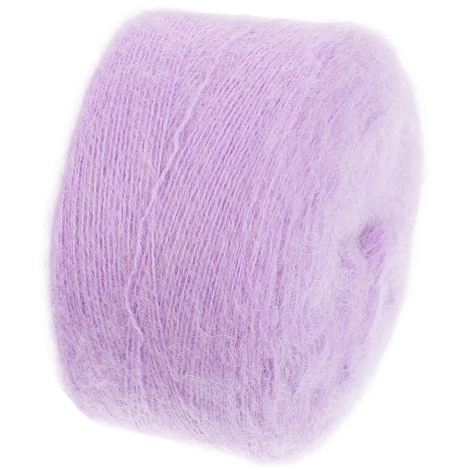 

19 Light Purple Mohair Yarn Balls Soft Cashmere Blend Thread H Knitting DIY Crochet Wool Yarn Crafts Baby Blankets Socks Toys