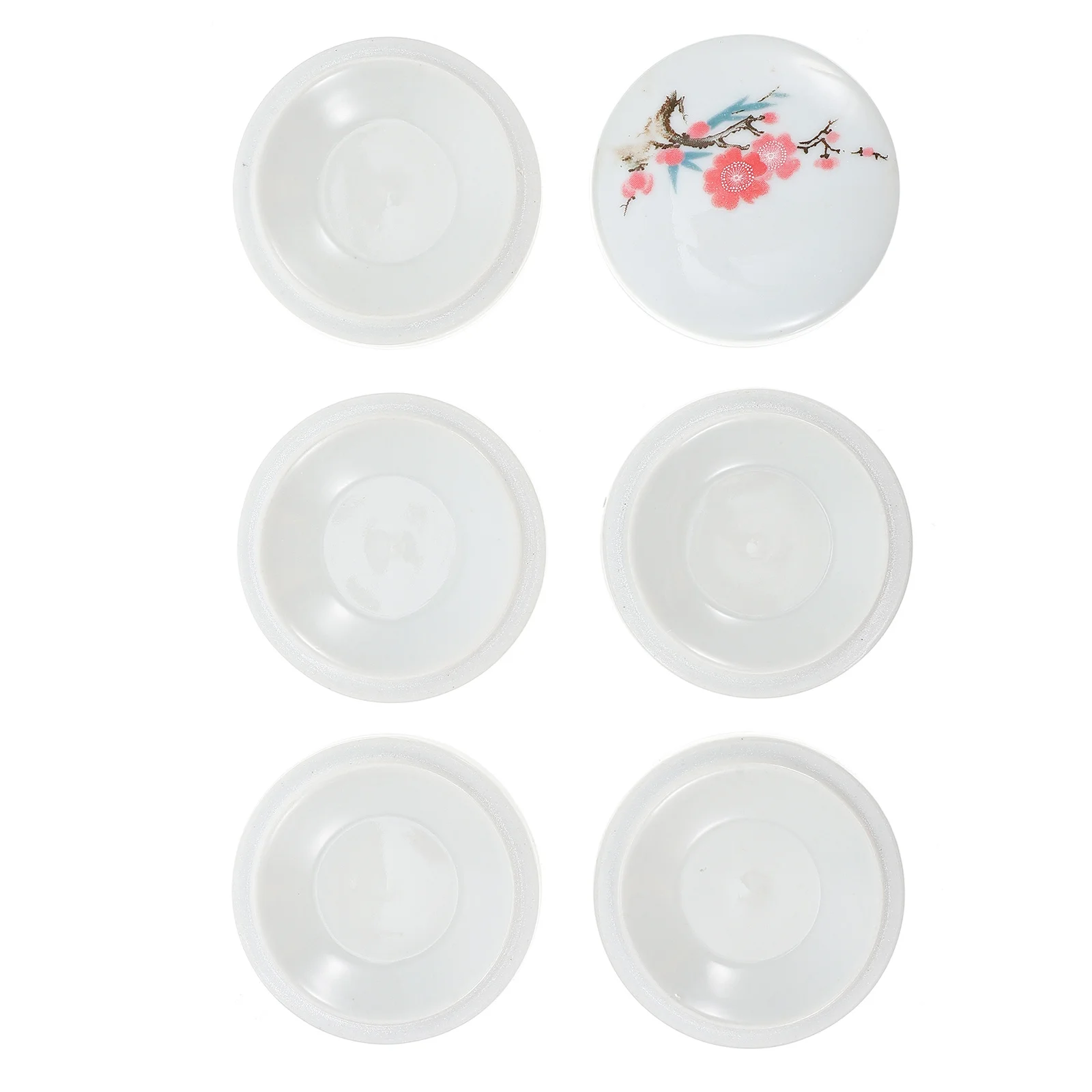 

1Set Paint Tray Ceramic Ink Dish Practical Color Mixing Tray for Watercolor Gouache Pigment Calligraphy Tools Pigment Board