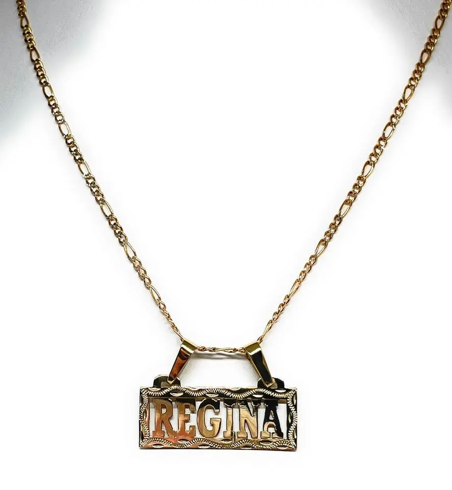 Personalized Customized Name Necklace for Women 18K Gold Plated Stainless Steel Jewelry Personalized Customized Pendant Jewelry