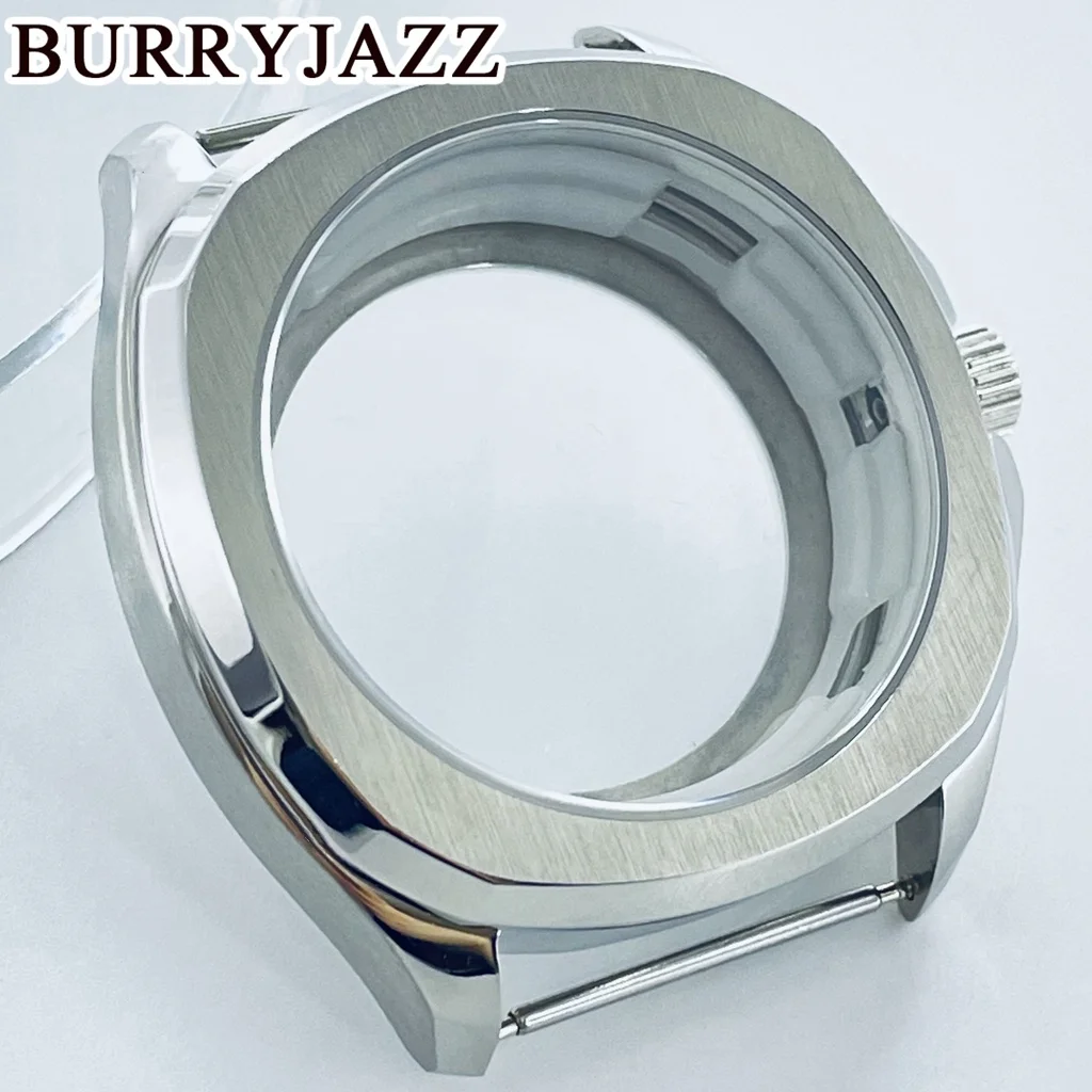 BURRYJAZZ 40mm NH35 NH36 ETA2824 2836 Miyota8215 Mingzhu DG2813 3804 Watch Case With Sapphire Crystal Stainless Steel Waterproof