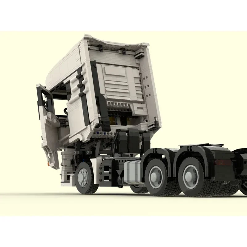 MOC-102950 Bianco Classico Iconico Camion da Trasporto di Carico Van Modello di Mattoni 3130 PartsMOC Creativo Ragazzi Bambini Compleanno Giocattolo Regalo