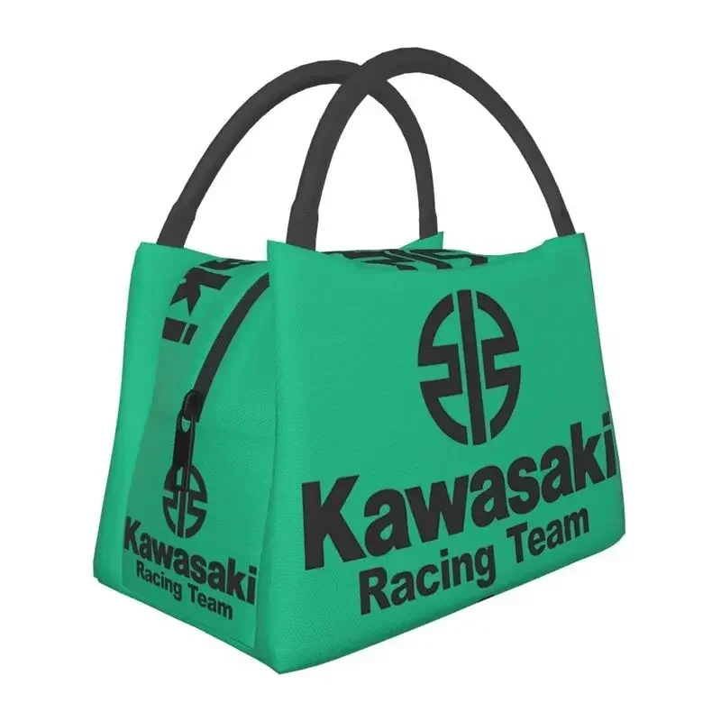 Custom Kawasakis Motorcycle Logo Lunch Bags Women Thermal Cooler Insulated Lunch Box per il lavoro Pinic o Travel lunchbag