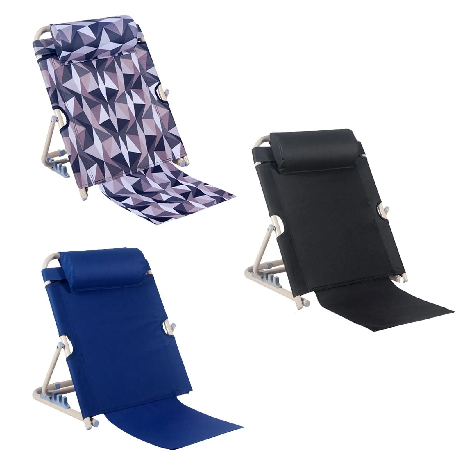 Lifting Bed Backrest Floor Chair Adjustable Folding Sit up Back Rest Bed Chair