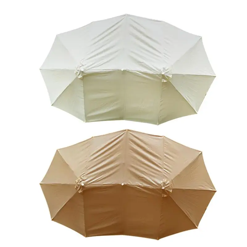 Patio Umbrella Replacement Canopy Cool & Comfortable Outdoor Parasol Cover Garden Umbrella Cover Waterproof Beach Canopy Sunshad