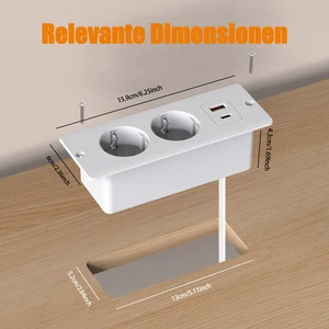 EU -Tischtraining mit 2 m Kabel, integrierter Tischleistung, Schnelllast, 2 m Kabel, PD20W, Typ C. Hauptverkaufstabelle Hauptverkaufstabelle - №5