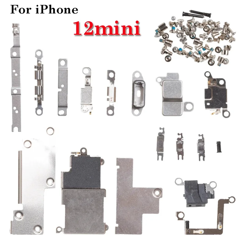 1Set full set small metal internal bracket parts accessories full set screws for iPhone 11 12 13 Pro Max mini