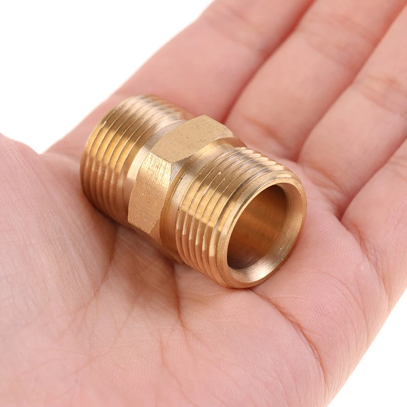 High Pressure Washer Hose Extension Connector Adapter Copper M22 14mm And 15mm Male Thread Female Hose Coupler Adaptor