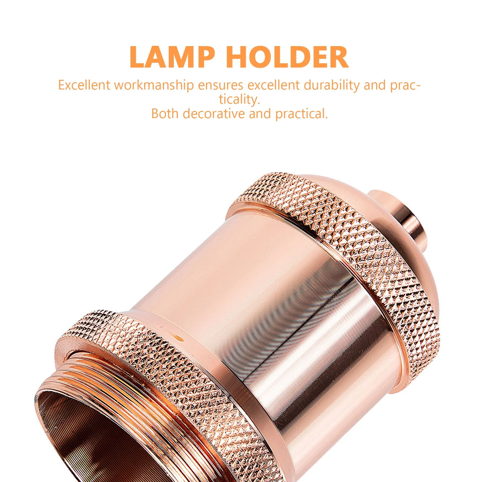 

2 Pcs Retro Lamp Holder Socket E27 Bulb Replacement Base Chandelier Aluminum Light
