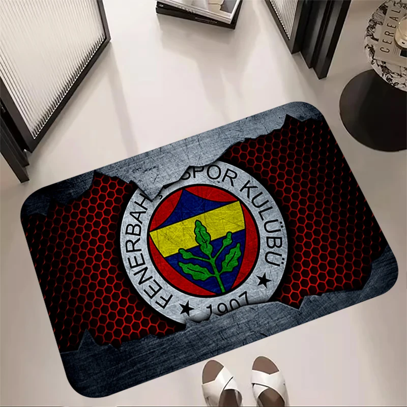 Fluffy Carpet Fenerbahce-Football-Fans Living Room Rugs Foot Carpets Entrance Doormat Floor Mats Non-slip Interior Home Mat