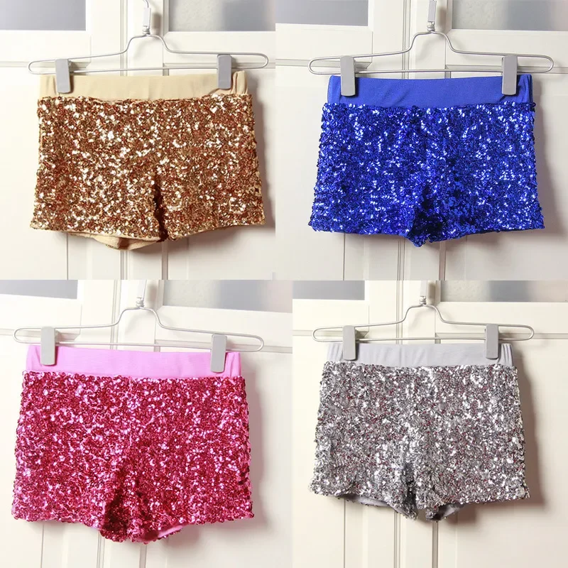 

Ladies Elastic High Waist Shorts Sequins Hip Hop Ds Sexy Club Shorts Jazz Nightclub Singer Women Stage Clothes