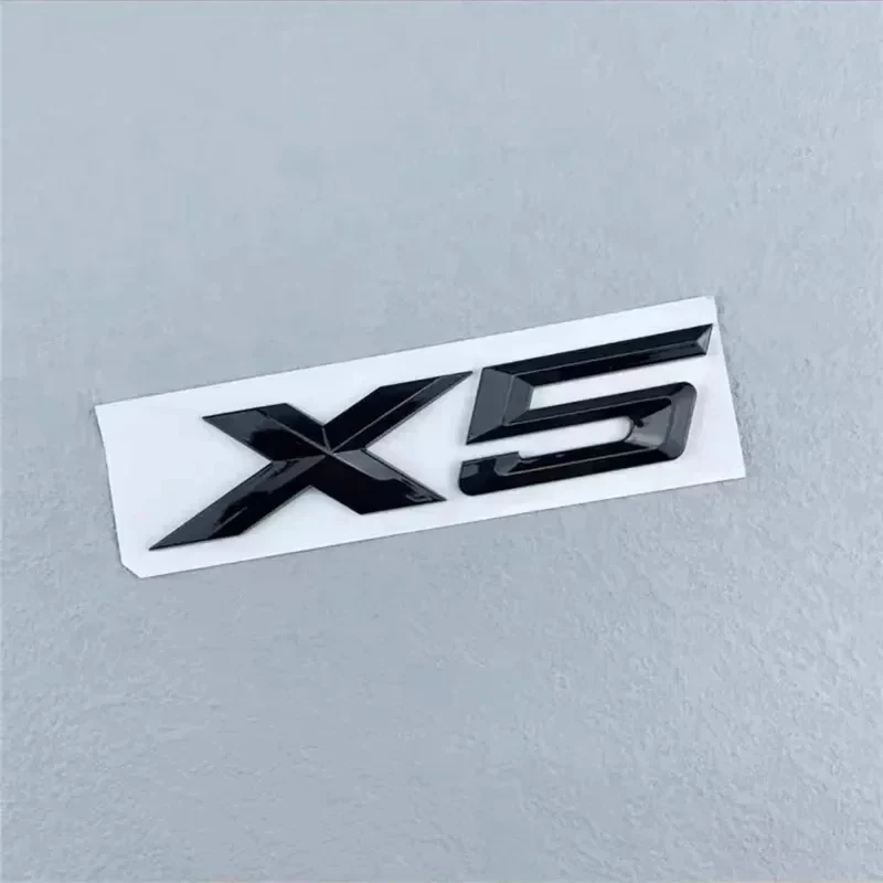 3D ABS Black Chrome Car Letters Rear Trunk Emblem Badge X1 X2 X3 X4 X5 X6 X7 Logo For BMW E70 E53 F15 G05 Decals Sticker Styling view 5
