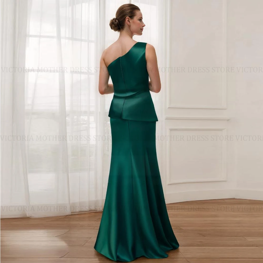 VICTORIA Mother of the Bride Dresses 2025 Customized Mermaid One Shoulder Bow Pleated Wedding Guest Dress Long Evening Gowns