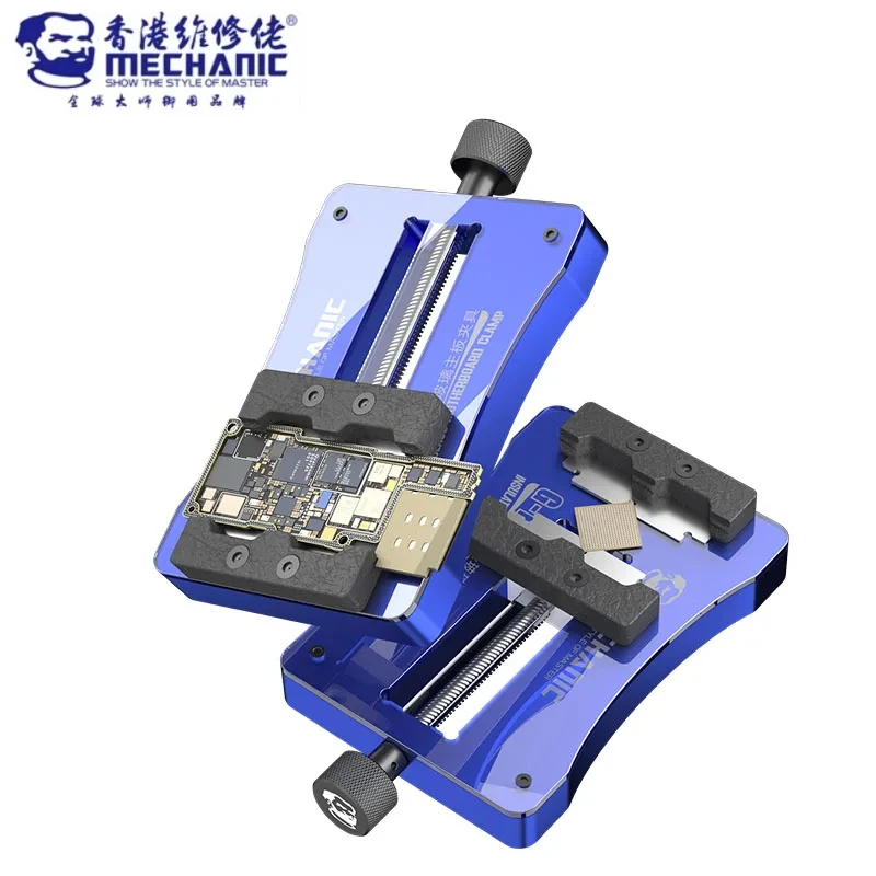 MECHANIC G-Fix Clamp With Insulated Glass PCB Board Holder Universal Fixture For iPhone Android Mainboard CPU Chip Fixed Holder