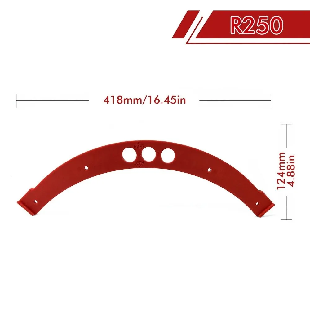 

Precise Inner & Outer Woodworking Round Formold Reusable Positioning Tool Semi-circular Template Corner Trimming Tools