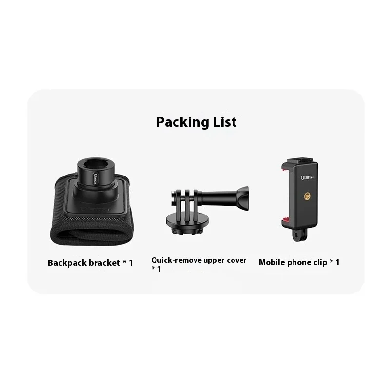 Ulanzi CO62 Go-Quick II Magnetic Backpack Clip 360° Rotation Custom Quick Release Mount for Insta360 DJI Action Camera Accessory