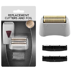Pro Shaver Replacement Foil and Cutters compatible with Andis 17150(TS-1)/17155/17200 Electric shaver Gold Titanium Cutters
