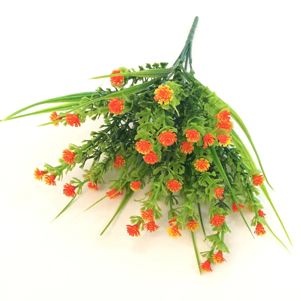 

6 Pcs Artificial Plants Plastic Fake Garden DecorArtificial Gypsophila Grass Plastic Water