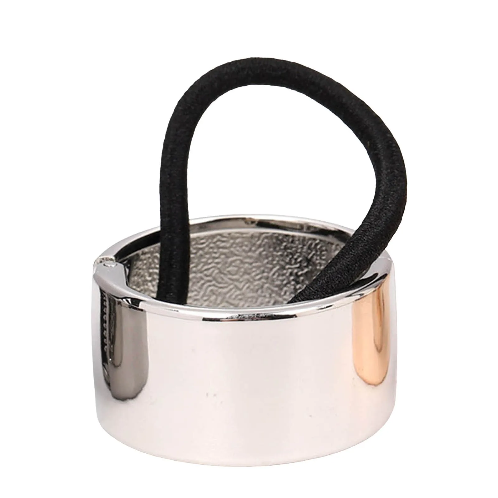 

Plain Hair Clips Metal Circle Ponytail Holder Hair Ties Gold Metal Hair Band Hair Rope Elastic Girls Hair Clips for Fine Hair