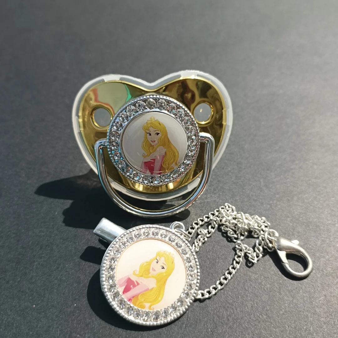 아기 젖꼭지 공주 인쇄 액체 실리콘 젖꼭지 홀더 젖꼭지 클립 커버 베이비 샤워 선물 신생아 스타킹 아기 용품