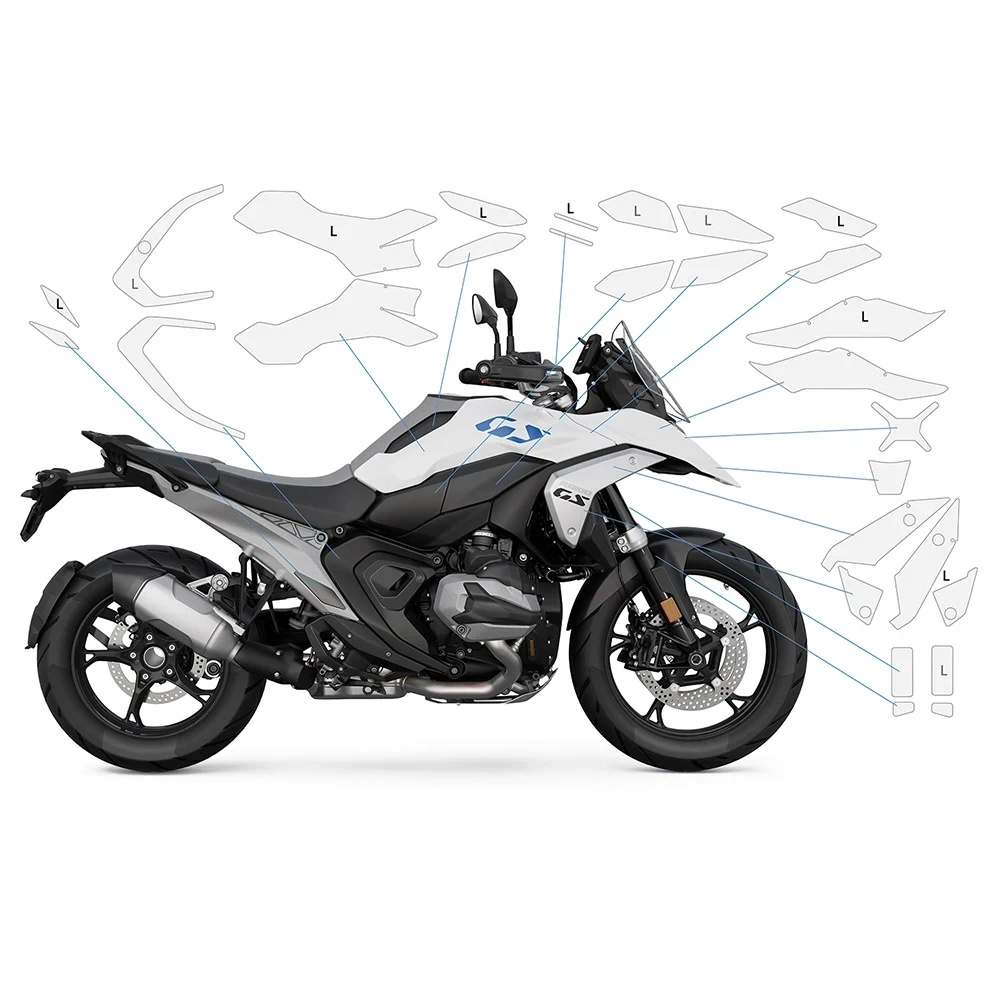 2024 2023 R1300GS R 1300 GS Accessories Complete Paint Protection Set TPU Body Protection Sticker for BMW R1300GS GS1300 Parts