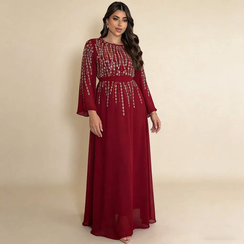 

Ид бриллианты Абая Дубай Турция кафтан Джалабия мусульманские женщины скромный кафтан марокканский женский халат исламское традиционное длинное платье