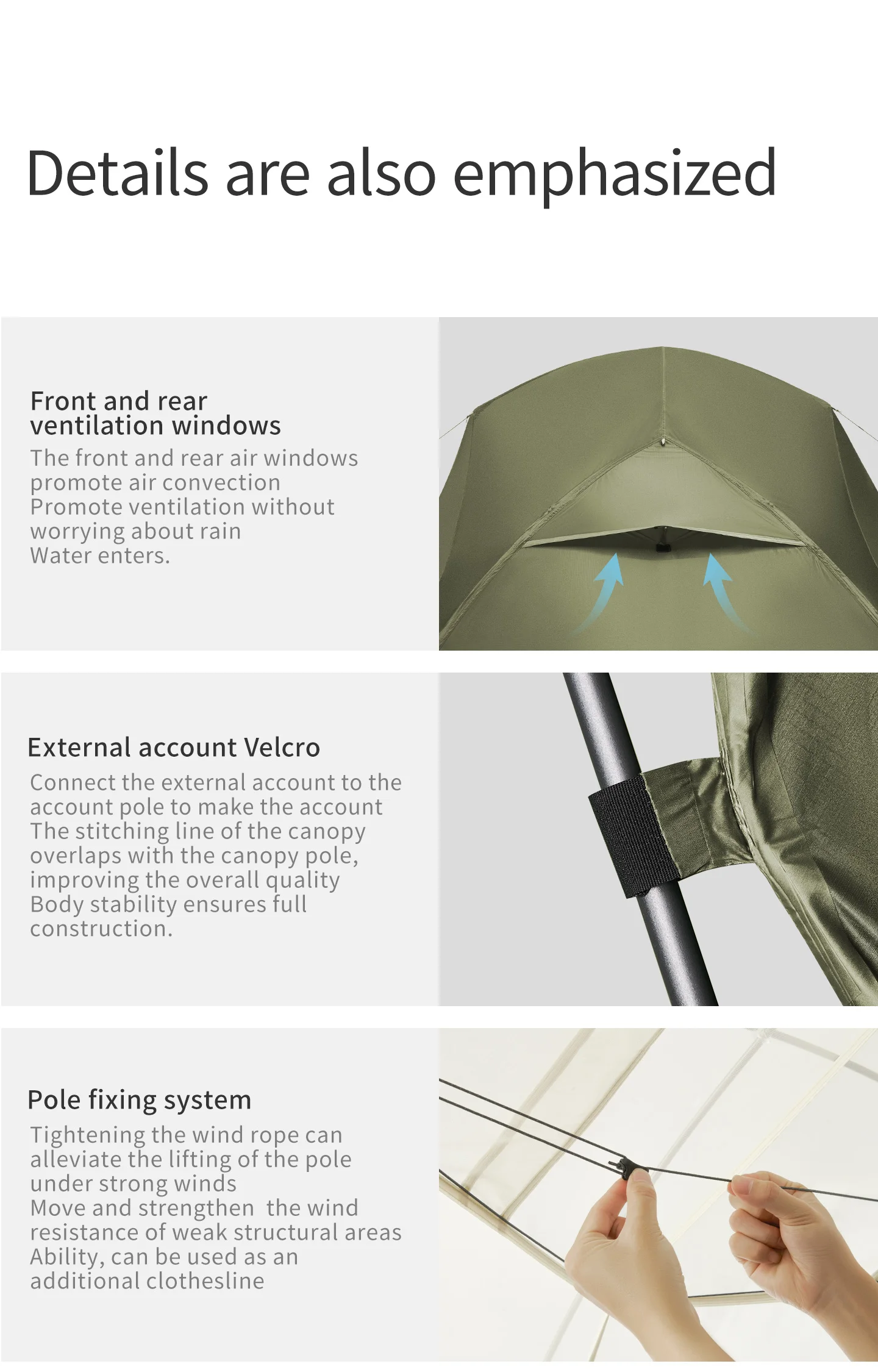 Naturehike Mongar Pro Ultraleichtes 1-2 Personen Zelt 20D Nylon Doppelschicht Wasserdichtes Wander- und Rucksackzelt für 3 Jahreszeiten – Detail 16