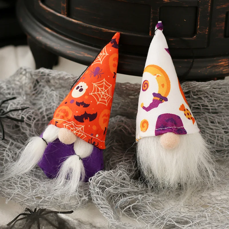 2pc Creative Halloween DIY Doll Bar Decor Pumpkin Ghost mage Kids Gift Christmas Halloween Party Decoration for Home drop ship