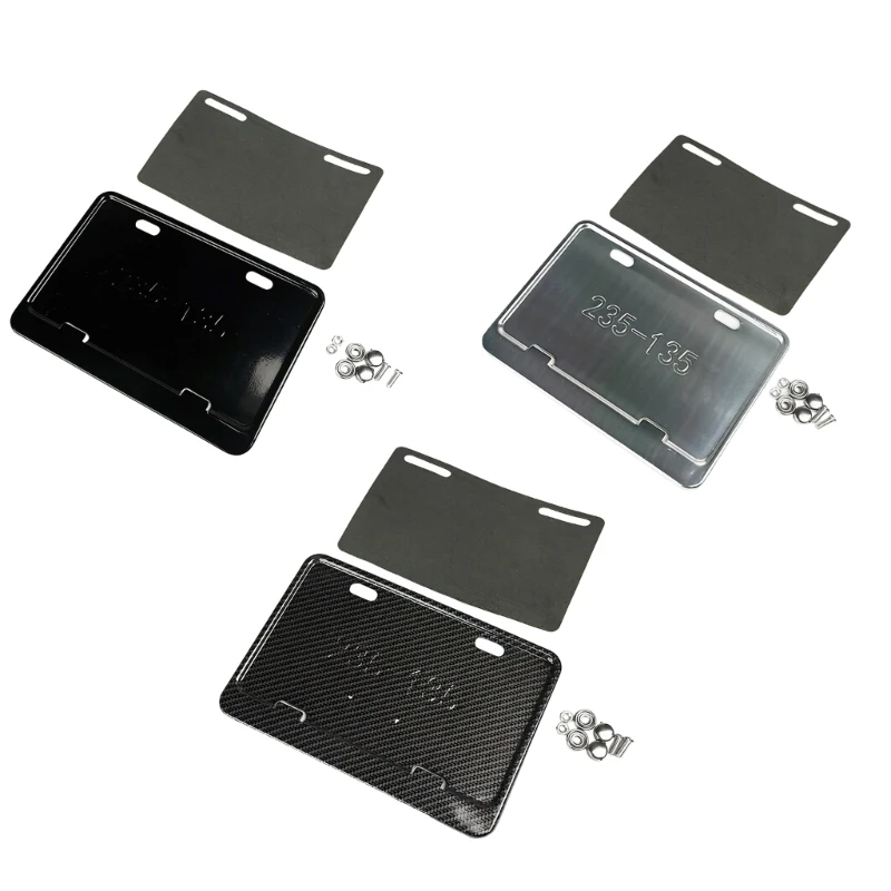 Motorcycle License Plate Bracket Philippines Regulation Heavy Duty Aluminum Alloy Construction Easy Setups