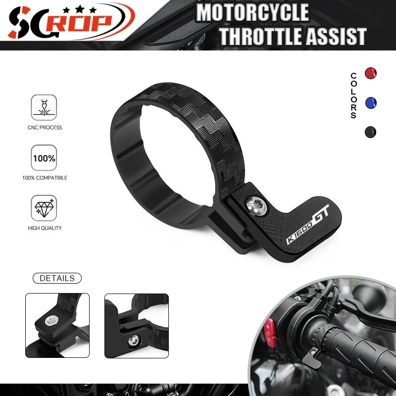 

New Lightweight Handle Throttle Cruise Control Clip For K1600GT K1600GTL C400GT CNC Accelerator Assist Grips Retainer Lock Clamp