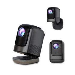 Projector Android Native 1080p Support 4K Wall Mount Design with 180°Adjustable Stand Portable WiFi Bluetooth, Model:TZ1