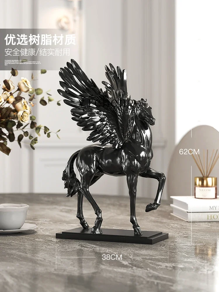 LYY  Creative Horse Ornament Modern Light Luxury Living Room TV Cabinet Home Decoration Office Display Housewarming Opening Gift