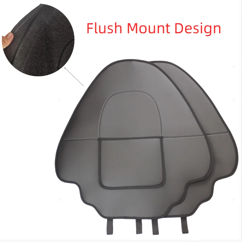 Car Seat Back Protector Anti Kick Pad For Tesla Model 3 /Model Y Leather Carbon Fiber Car Seat Anti Scratch Mats Accessories