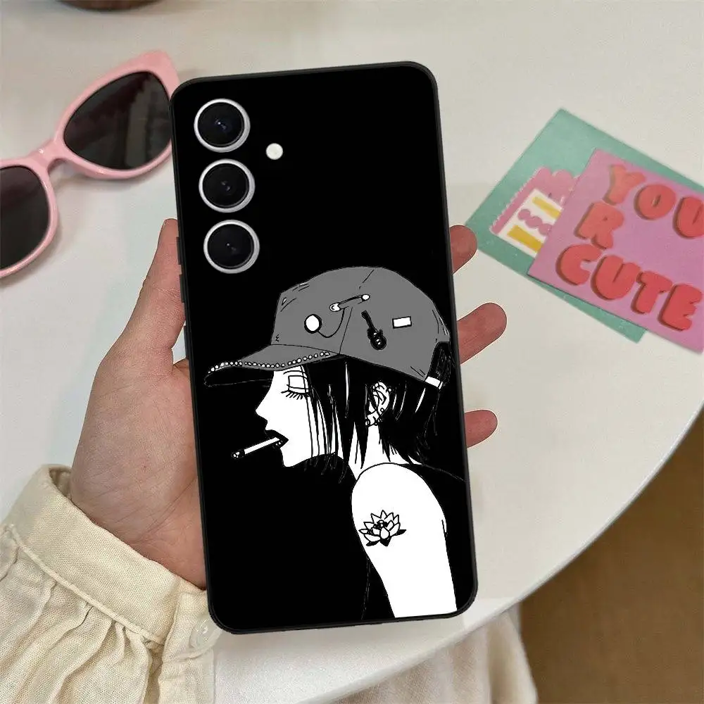 كاريكاتير Oosaki نانا الساخن اليابان قضية الهاتف لسامسونج S 24 fe 25 الترا زائد 20 لايت 21 30 22 23 24 22 الترا 5G Fundas