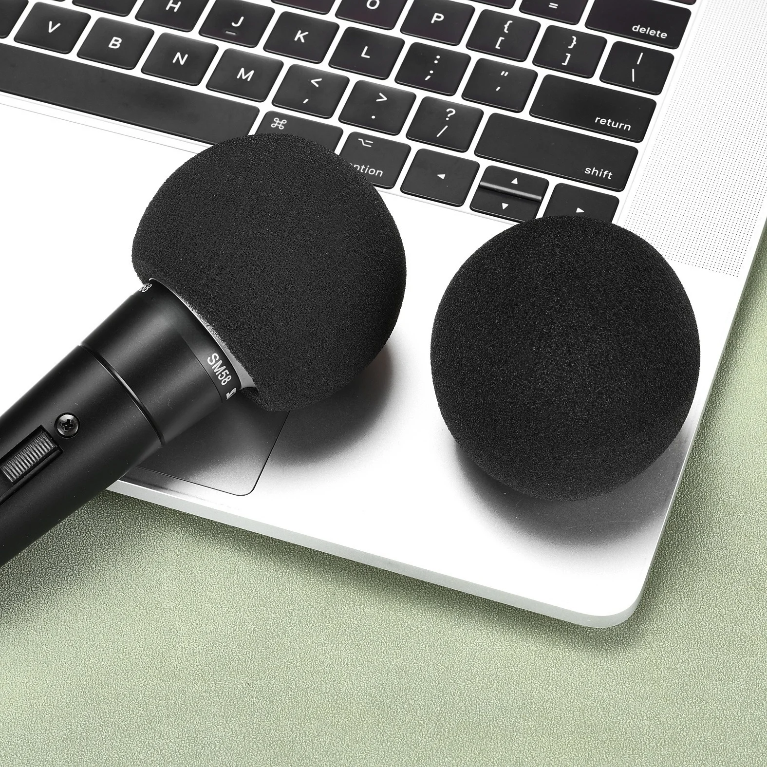 Microphone Foam Cover Mic Protector Cover Replacement Headset Windshield Sponge Cover Microphone Cover for Shure SM58/SM48 Mic view 5