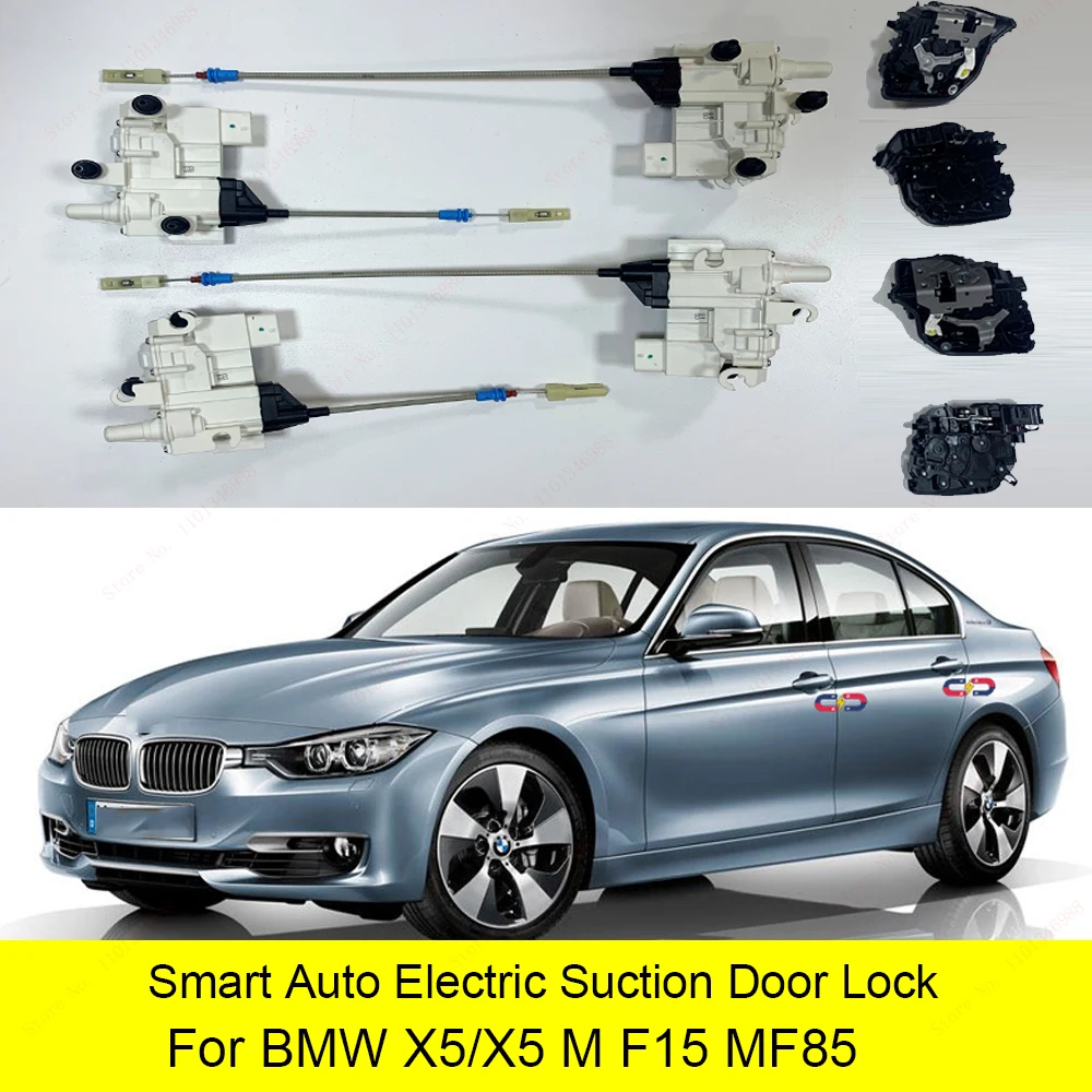 Smart Auto Electric Suction Door Lock for BMW X5/X5 M F15 MF85 G05 E70 Automatic Soft Close Door Super Silence Car Vehicle Door