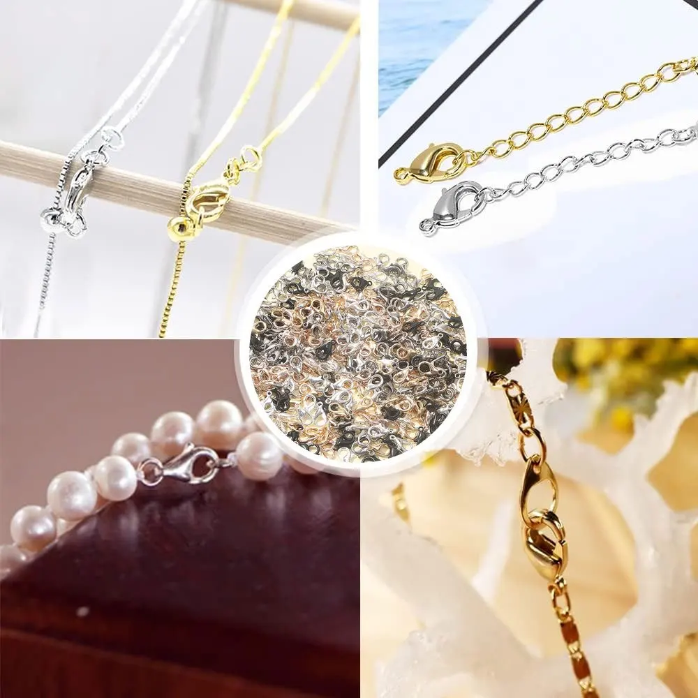 30/50/100 pezzi Chiusure a moschettone in colori misti, gioielli fai da te, Halloween, San Valentino, Natale, Accessori per la creazione di regali del Ringraziamento