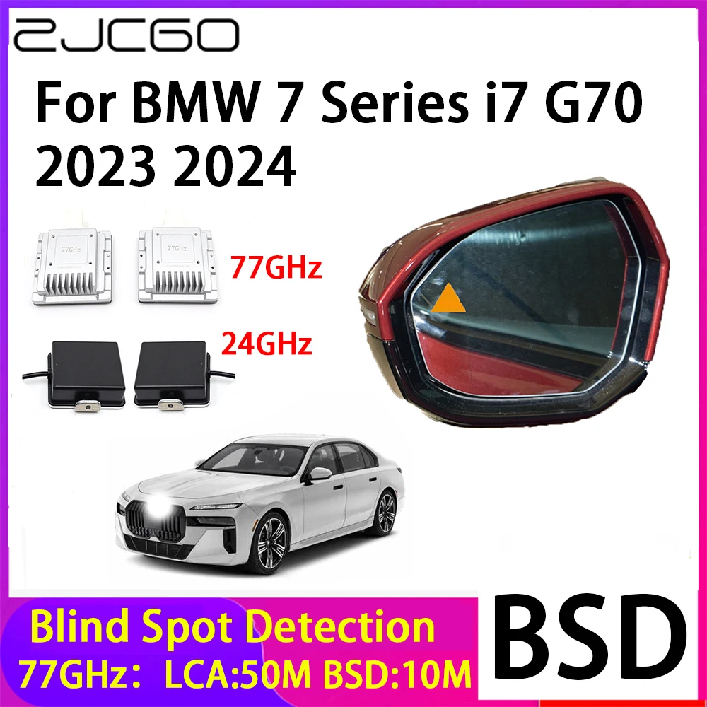ZJCGO Car Blind Spot Detection BSD Mirror Rear Radar Detection System for BMW 7 Series i7 G70 2023 2024