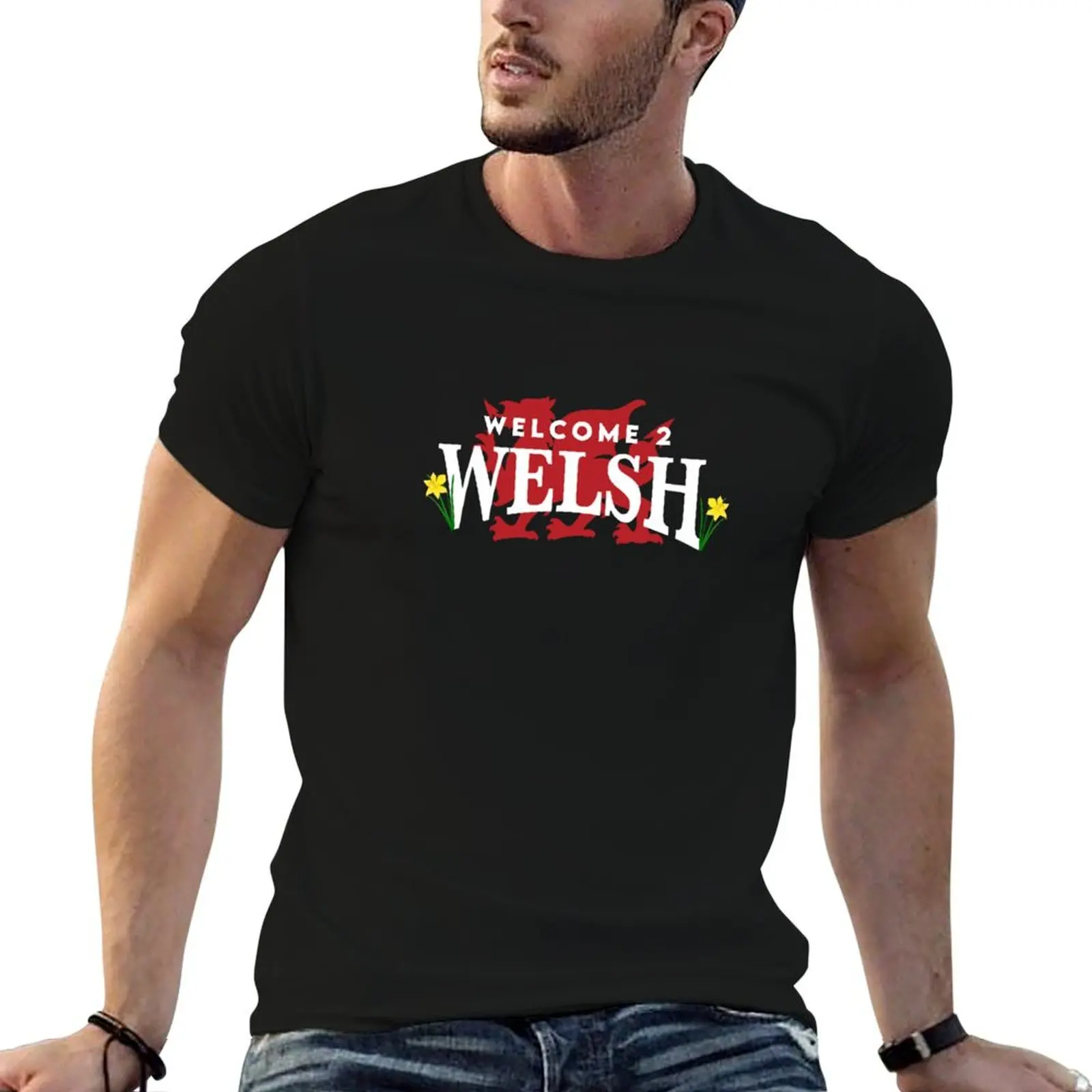 Welcome 2 Welsh Logo T-Shirt oversized t shirt shirts graphic man clothes mens clothing