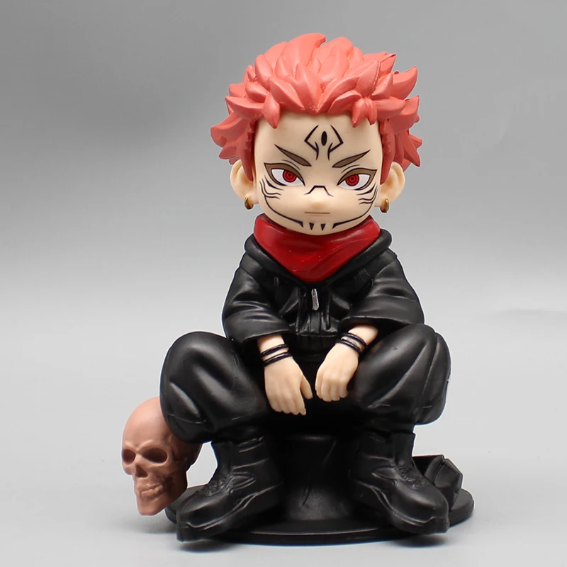 11cm Anime Jujutsu Kaisen Figures Ryomen Sukuna Action Figure Sitting Posture Model Q Version Pvc Collection Figurine Doll Toy