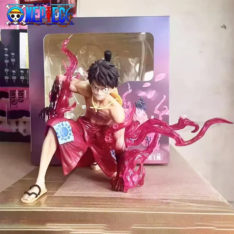 

Pirate Gk Resonance Series Ryu Sakura Luffy Anime Peripheral Action Doll Scene Handmade Model Toy Desktop Ornament Children Gift