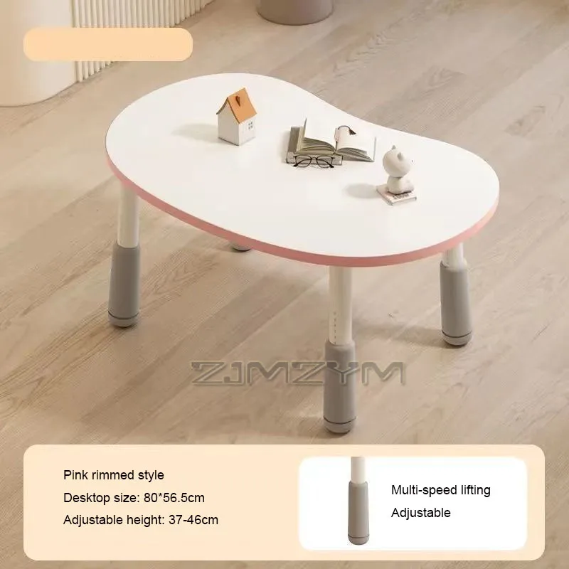 Regulowany stolik edukacyjny dla niemowląt 37-46 cm, antypoślizgowy, stabilny stolik do wczesnej nauki z zaokrąglonymi krawędziami, zapewniający bezpieczeństwo i zdrowie dziecka.