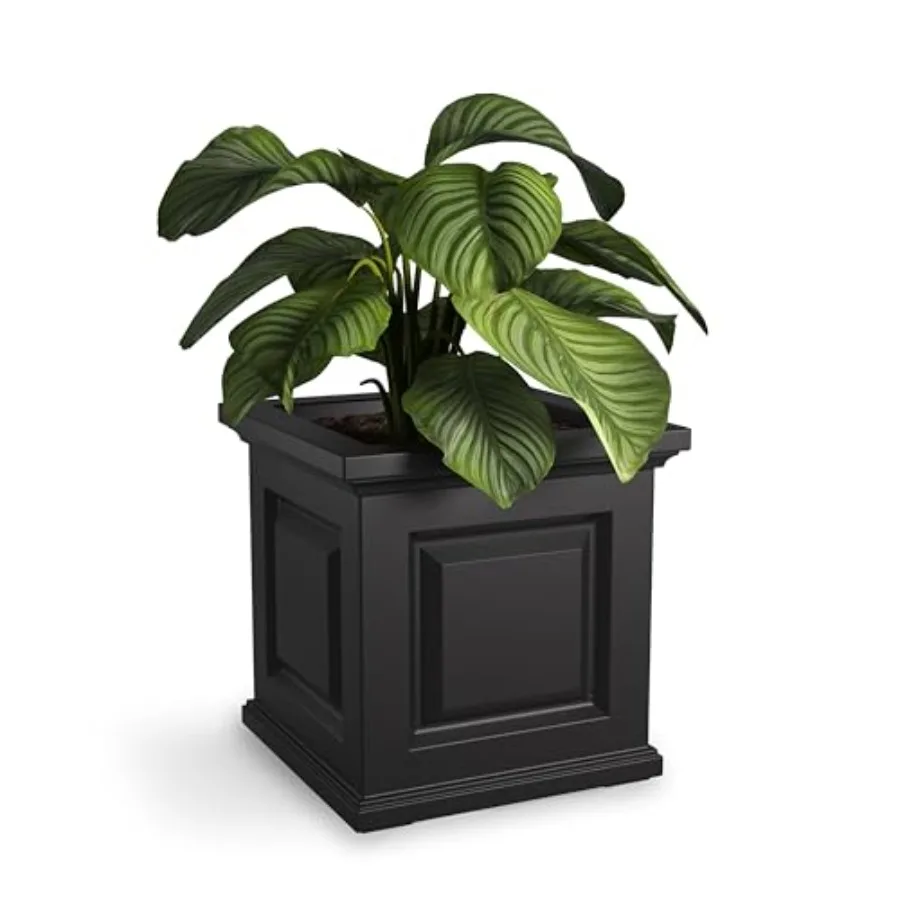 

Nantucket Square Planter Self-Watering, eater-Resistant Panter for Foers Durabe Outdoor Design for Patio, Porc, or Entryay