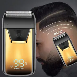 Electric Shaver Face Hair Shaver Dry and Wet Dual Use Removable Fast Charging Portable Razor Beard Shaver, 3D Floating Trimmer