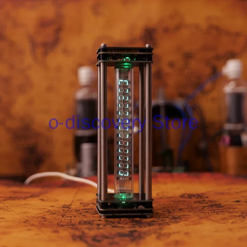 Glow VFD Fluorescent Tube Iv27 Clock Iv18 Transparent Cyberpunk Retro Technology Table Set for Esports Desktop