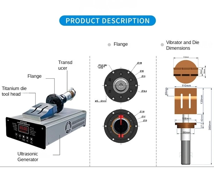 

JYD-2700G 20khz Paper Cup Sealing Ultrasonic Welding Generator System And Horn For Cup Making Machine