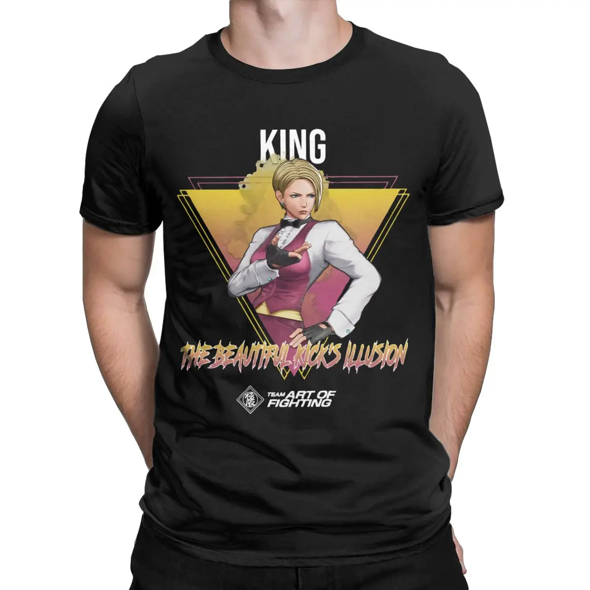 Classic Games King of Fighters Cool K Graphic T Shirt Korea Style Short Sleeve Modal Causal T Shirts O Neck Streetwear Soft Tees