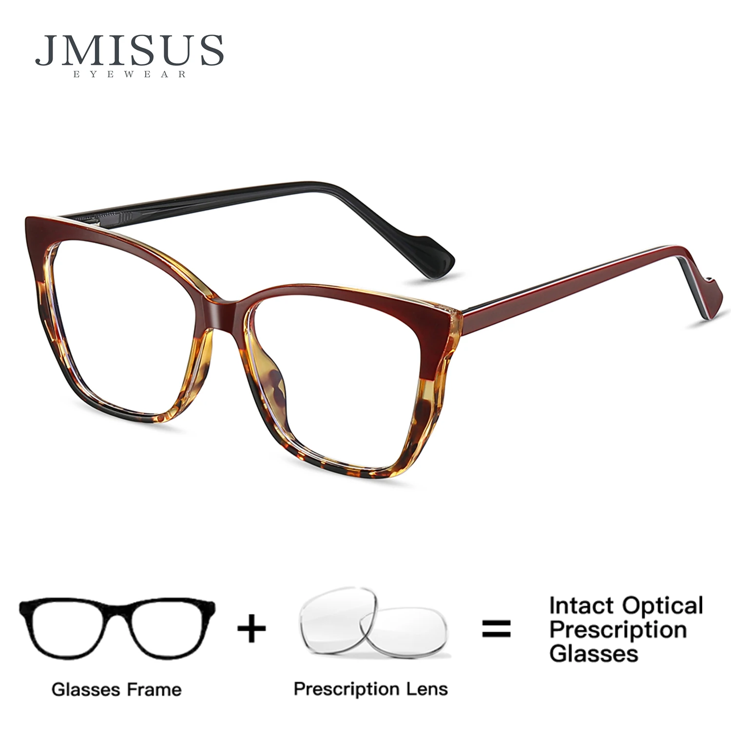 

JMISUS New Arrivals Fashion Square Myopia Optical Glasses Woman Photochromic Progressive Prescription Glasses