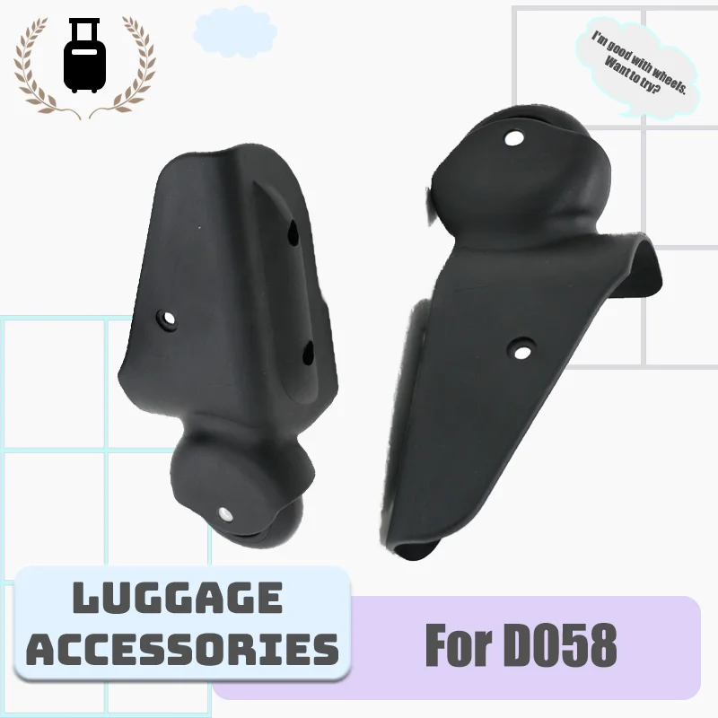

For D058 Ultra-Durable Travel Luggage Replacement Wheels Reinforced Bearings Silent Movement Directional Straight-Running Wheels