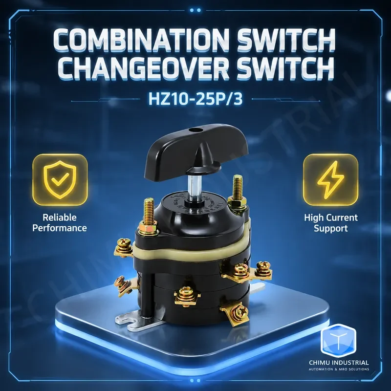 【CHIMU INDUSTRIAL】 for HZ10-25P/3 Combination Switch 9 Copper Terminals DC
